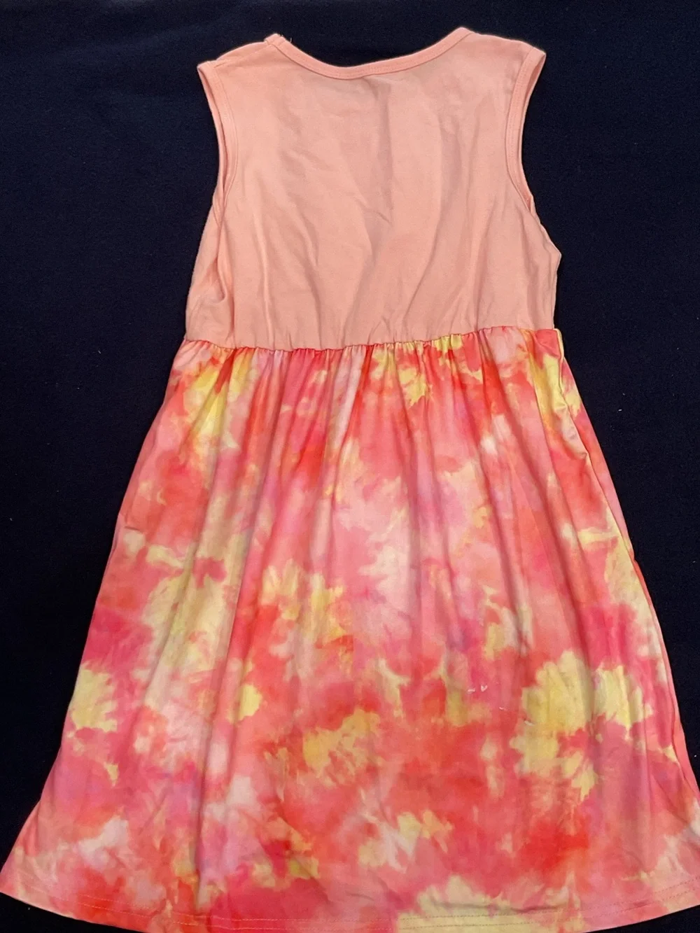 SHEIN Girls Pink Tie-Dye Unicorn Dress Size 7Y